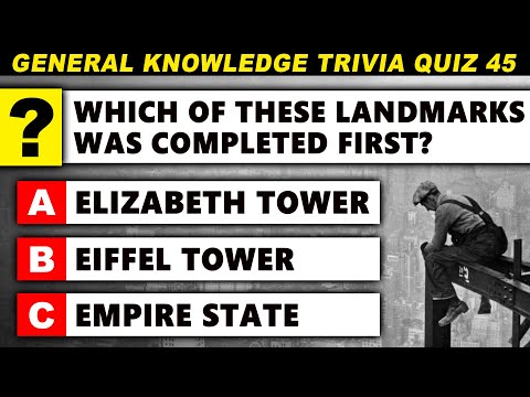 Big Fat Quiz For Clever People - 50 Trivia Questions and Answers | Ultimate Trivia Quiz Round 45