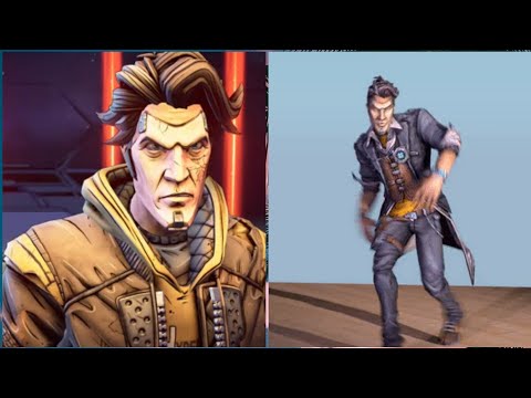 Timothy Lawrence sings Mainframe unused voice as Handsome Jack dances