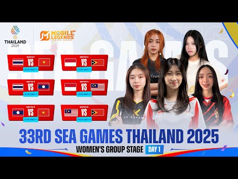 SEA Games 33 Thailand | Women's MLBB Group Stage Day 1 | English