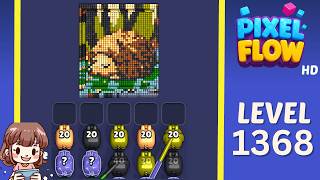 Pixel Flow Level 1368 Solution Walkthrough