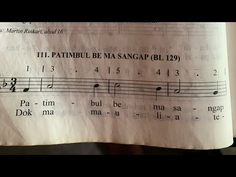 Buku Ende No. 111. Patimbul Be Ma Sangap