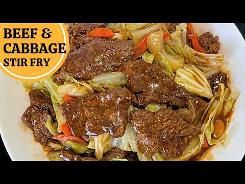 Beef and Cabbage Stir Fry Recipe|So Tender and Juicy Beef|Beef Stir Fry With Vegetables