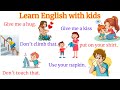 Learn English Sentences With Kids Speak English Sentences For Kids Daily Use English Sentences
