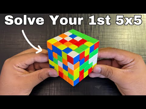 How to Solve a 5x5 Rubik's Cube Without Algorithms "Hindi Urdu"