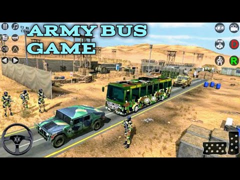 Indian Army Bus Simulator Game || This Army b Bus Driving Game To Transport Military |