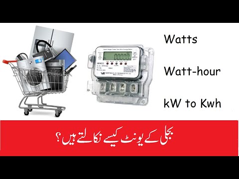 How to calculate Electricity units in Urdu/Hindi पता...
