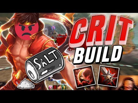 Smite: Ne Zha Crit Build - A Very Salty Video...