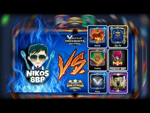 8Ball LeVel 999 - Walid Vs Prisma Vs Tomee Vs Omar Jordan Vs Tan Thi Vs Me - TrickshotsLevel 1000