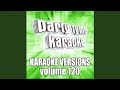 I Won't Hold You Back (Made Popular By Toto) (Karaoke Version)
