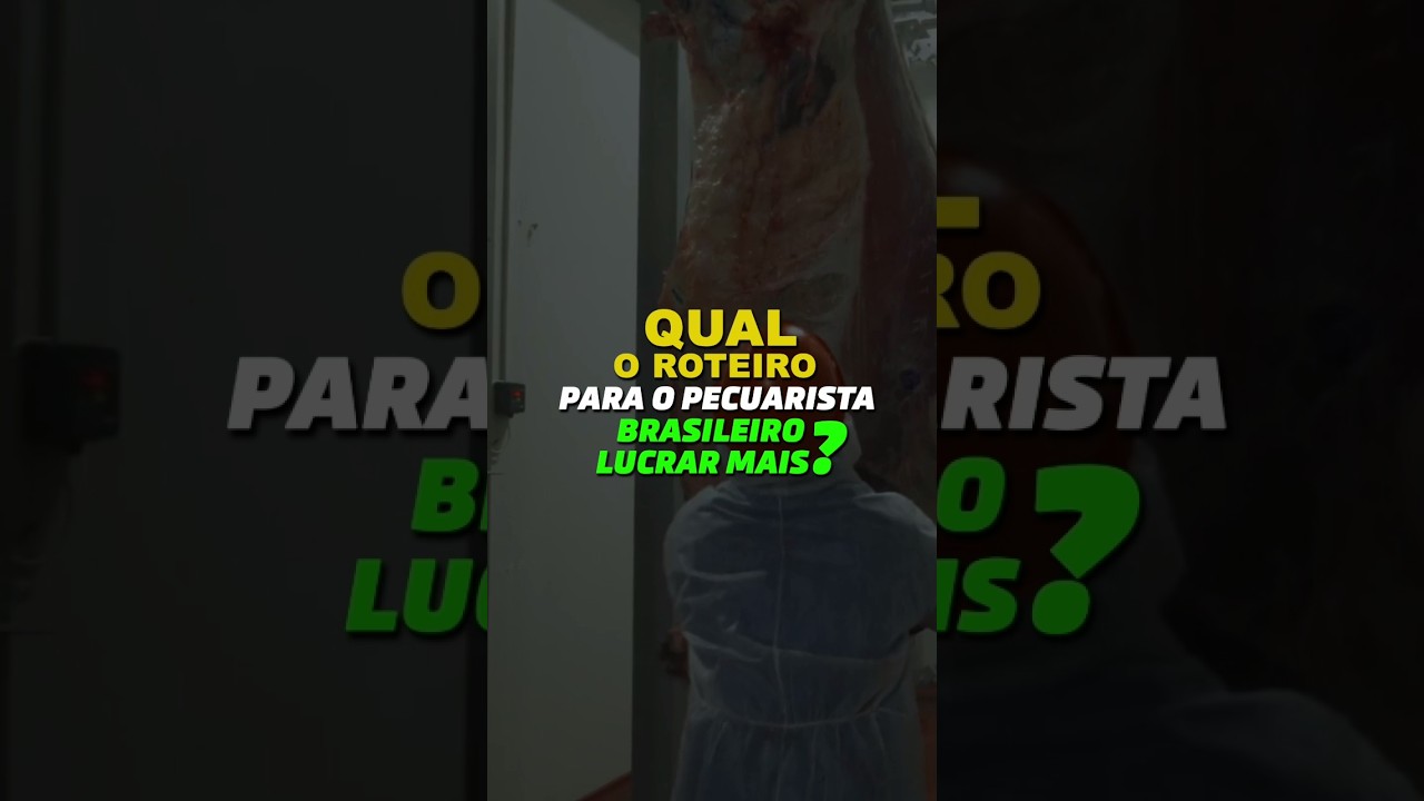 QUAL O ROTEIRO PARA O PECUARISTA BRASILEIRO LUCRAR MAIS?