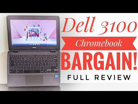 Dell Chromebook 11 3100 11.6"" Touchscreen Chromebook - HD - 1366 x 768 - Celeron - 4GB RAM - 32GB Flash Memory, Black (Renewed) video review thumbnail