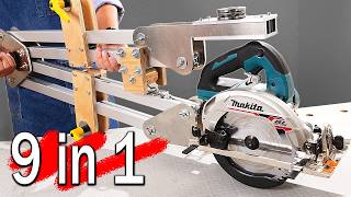 木工の最適解！丸鋸・ルーター・ジグソーを便利に使う9 in 1治具製作