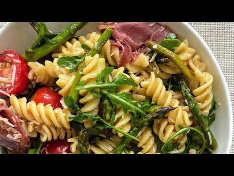 Asparagus Pasta Salad with Prosciutto and Lemon