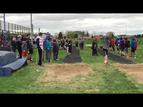 Topher's Long Jump at the Johnsburg Meet