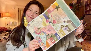 make a collage journal spread with me 
