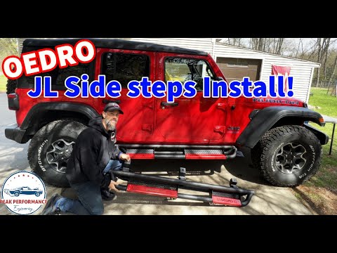 Jeep Wrangler JL Side Steps/Running Boards INSTALL- Step by Step- OEDRO Brand