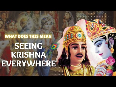 What does this means: "SEEING KRISHNA EVERYWHERE"
