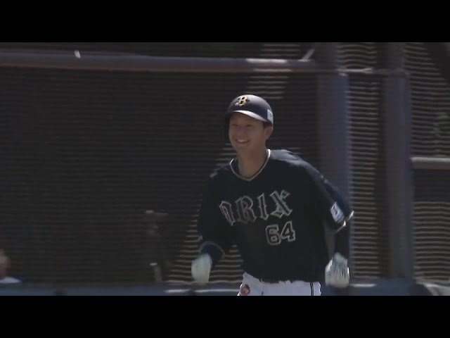 【ファーム】バファローズ・大里昂生 公式戦初ホームランは貴重な勝ち越し弾!!  2023年7月29日 北海道日本ハムファイターズ 対 オリックス・バファローズ