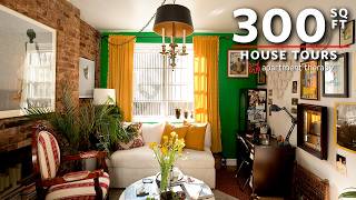 The Bold Accent Wall In This 300-Square-Foot NYC Studio Really Works | Apartment Therapy