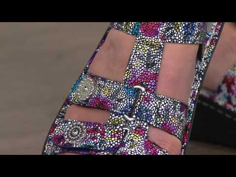 Alegria Leather Multi-Strap Sandals w/ Backstrap - Kleo on QVC