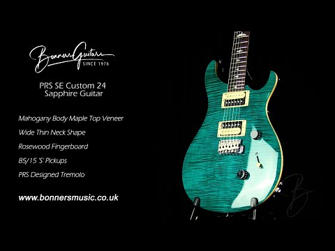 Демонстрация электрогитары PRS SE Custom 24 Sapphire