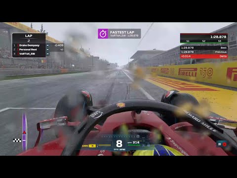 F1 22 Italy Autodromo Nazionale Monza Wet Time Trial Hot Lap + Setup (1:28.878) #F122Game #Monza