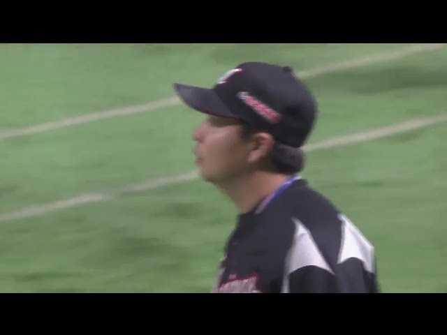 【6回裏】反撃は許さない!! マリーンズ・松永が満塁のピンチをダブルプレーで抑える!! 2019/7/25 H-M