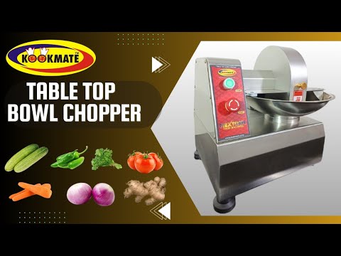 50 kg/ hour Table Top Vegetable Bowl Chopper Machine | Bufallo Chopper | Onion Cutter & Chopping