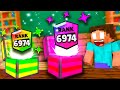 TITAN CHEST 6974 LVL ALL EPISODE - Monster School HEROBRINE AND ZOMBIE - Minecraft Animation