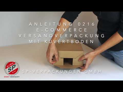 Versandverpackung mit Kuvertboden 0216