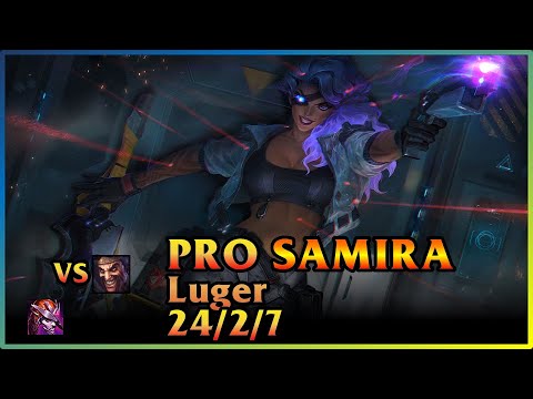 PRO Samira Replay CLG [Luger/Kral Luger] | KDA 24/2/7 SUP (NA)