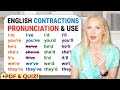 How to pronounce the contractions in English - we'd | they'll | he'd | they're | it'd