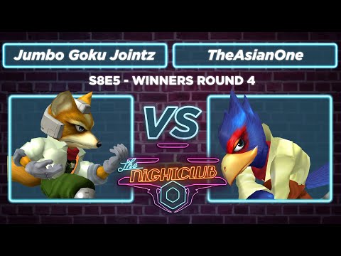 The Nightclub S8E5 - TheAsianOne (Falco) vs JumboGokuJointz (Fox) - WR4 SSBM