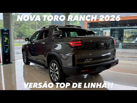 Review of the new 2026 Fiat Toro Ranch Diesel - Top-of-the-line version with new engine in detail!!