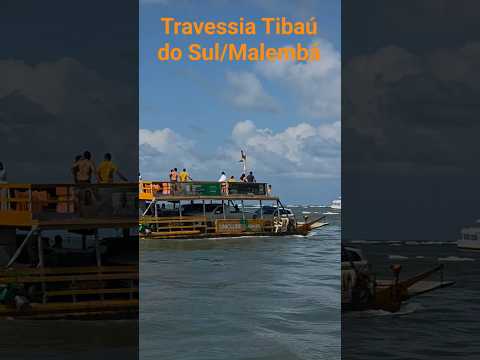 Balsa de Tibaú do Sul/Malembá #balsa #tibaudosul #tibau #praia #riograndedonorte #travel #shorts#rn
