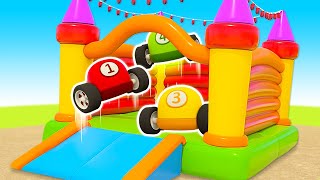 Full episodes of car cartoons. Cartoon cars for kids. Learning baby videos. Helper Cars: Racing cars