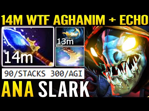 ANA [Slark] WTF 14m Aghanim & Echo Sabre - 100% Can't Stop OG's Monster 7.29 Dota 2 Pro Guide