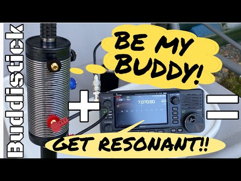 Be my buddy! Icom IC-705  together with the Buddistick antenna. 2 in 1 review!