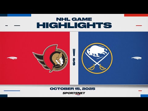 NHL Game Highlights | Sabres vs. Senators - October 15, 2025