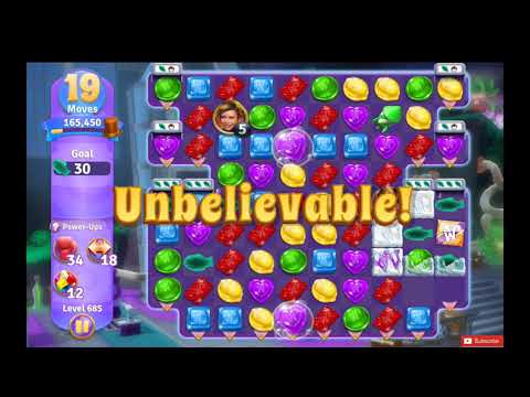 Wonka's World of Candy Level 685 NO BOOSTERS - A S GAMING ✔