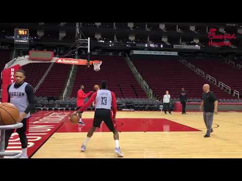 James Harden & Eric Gordon Shoot Around (FIRE)
