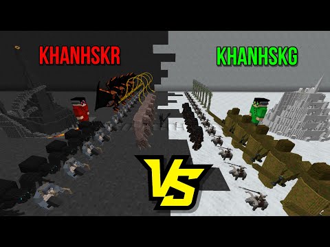 EPIC Tiny Army vs. Great War in Minecraft