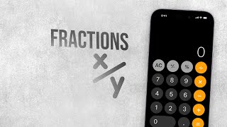 How to Put Fractions on iPhone Calculator (tutorial)
