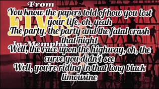 Elvis Presley - Long Black Limousine (Lyrics)