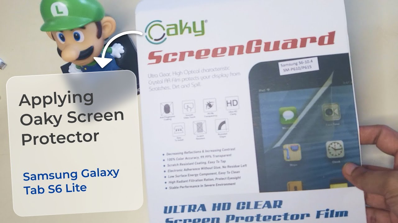 Applying Oaky Paper Like Screen Protector on Samsung Galaxy Tab S6 Lite