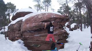 Video thumbnail de El acordeón, 7a. Albarracín