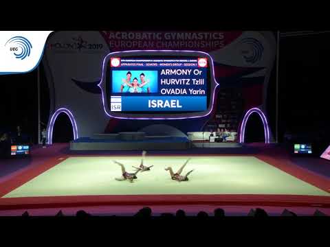 Women's group Israel - 2019 Acro Europeans, dynamic final