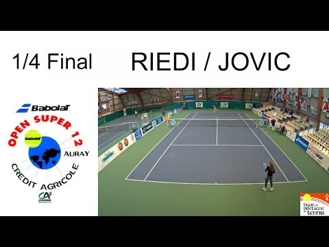 Victory of Jovic (SER) over Riedi (SUI) (7/6(3) 6/2) - Open Super 12 Auray Tennis