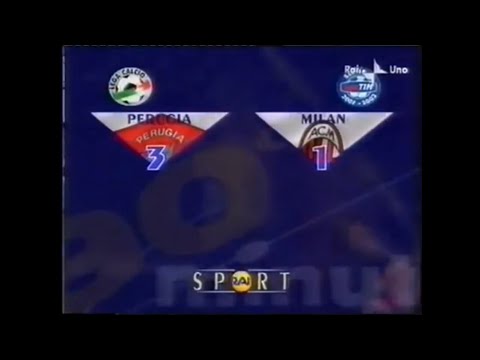 Serie A 2001-2002 - 5a - Perugia - Milan 3-1 (30/09/2001)