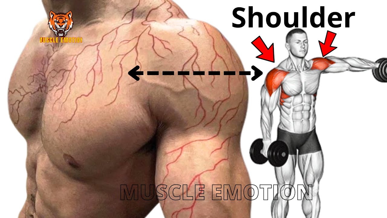 5 BEST SHOULDERS WORKOUT WITH DUMBELLS ONLY AT HOME OR AT GYM